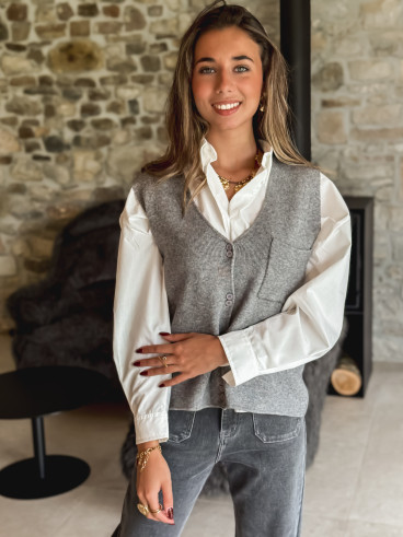 Gilet sans manches Malaïka - Gris