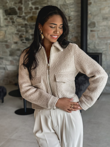 Manteau court Odélia - Beige