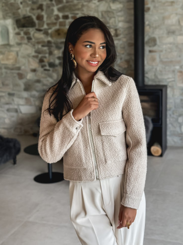 Manteau court Odélia - Beige