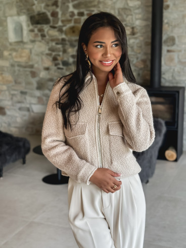 Manteau court Odélia - Beige