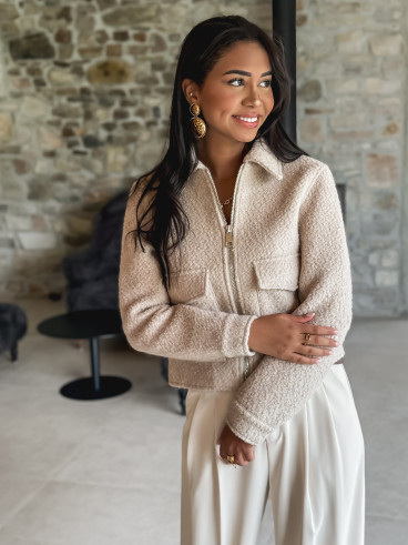 Manteau court Odélia - Beige