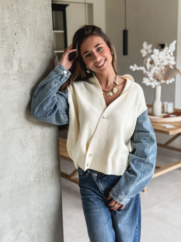 Gilet Rhéa - Ecru