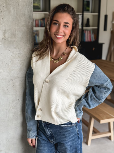Gilet Rhéa - Ecru