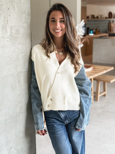 Gilet Rhéa - Ecru