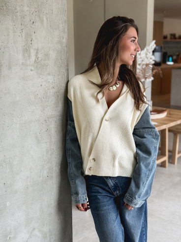 Gilet Rhéa - Ecru