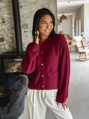 Gilet Marylou - Bordeaux