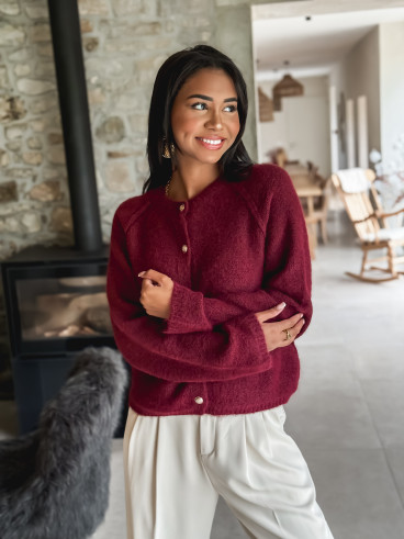 Gilet Marylou - Bordeaux
