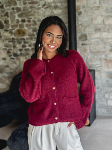 Gilet Marylou - Bordeaux