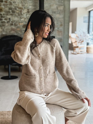 Gilet Marylou - Beige foncé