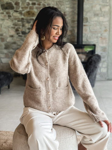 Gilet Marylou - Beige foncé