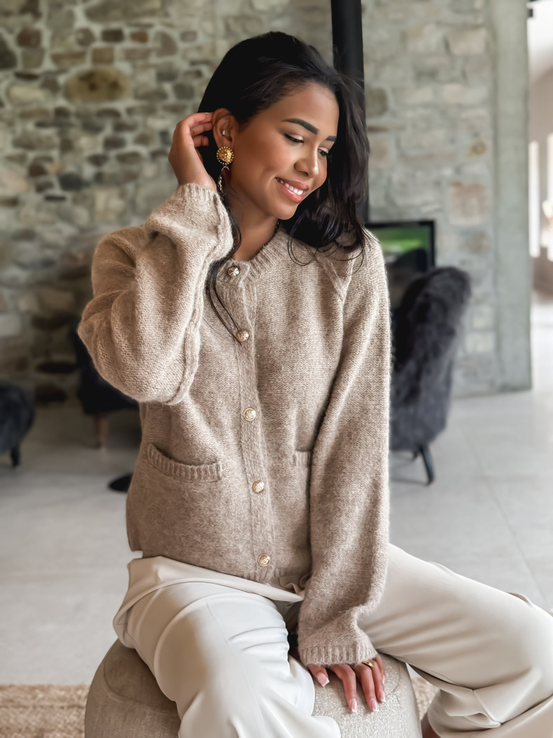 Gilet Marylou - Beige foncé