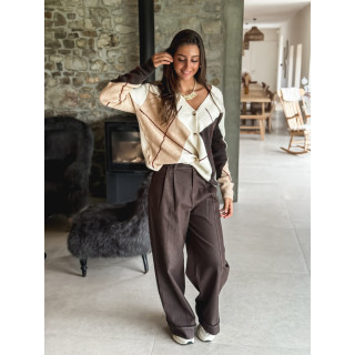 Gilet à motif Elisabeth - Beige