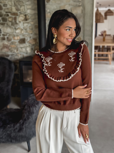 Pull Maryam - Chocolat