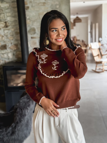 Pull Maryam - Chocolat