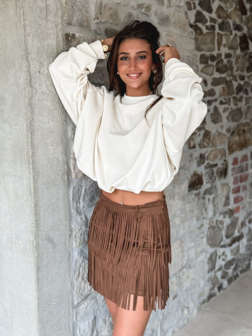 Jupe courte Montana - Camel