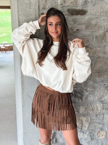 Jupe courte Montana - Camel