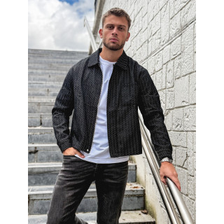 Chemise à motifs Naoki - Noir