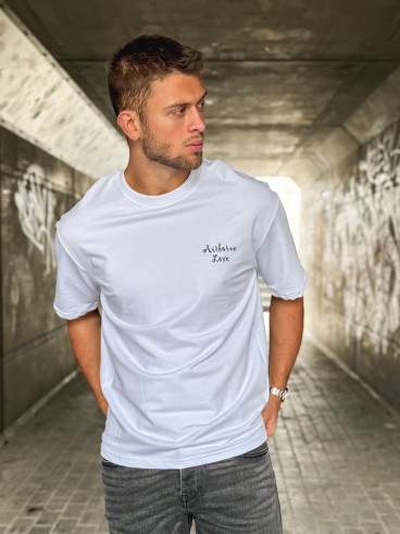 T-shirt "Airborne Love" - Blanc
