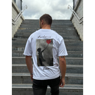 T-shirt "Airborne Love" - Blanc