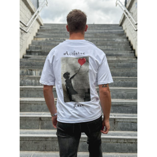 T-shirt "Airborne Love" - Blanc