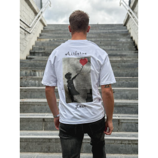 T-shirt "Airborne Love" - Blanc