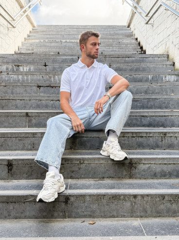 Polo Natéo - Blanc