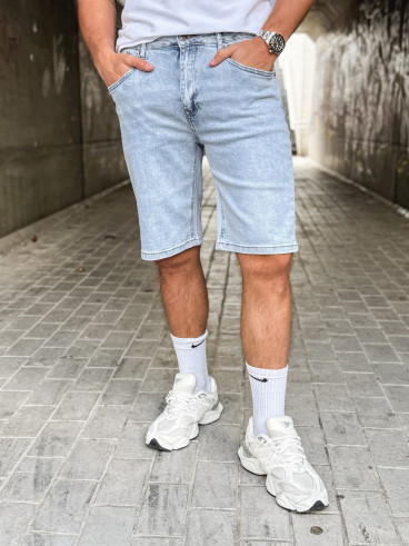 Short en jeans Salvo - Bleu