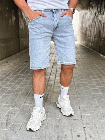 Short en jeans Salvo - Bleu
