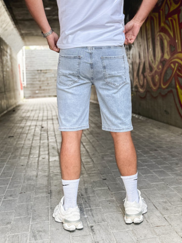 Short en jeans Salvo - Bleu