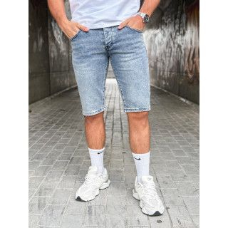Short en jeans Lorenzo - Bleu