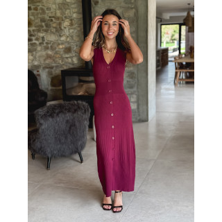 Robe longue Vaénna - Bordeaux