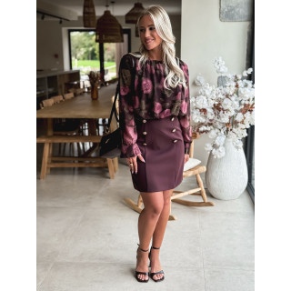 Robe courte Elira - Prune