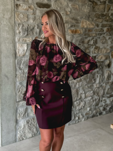 Robe courte Elira - Prune