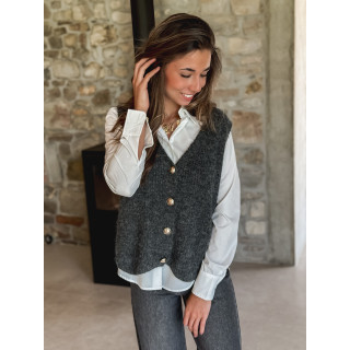Gilet sans manches Malvina - Gris