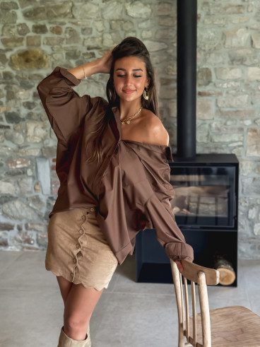 Chemise Emaëlle - Chocolat
