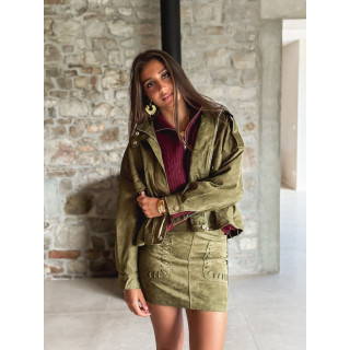 Veste en suédine Anaya - Kaki
