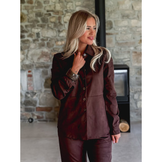 Chemise en suédine Myrelle - Chocolat