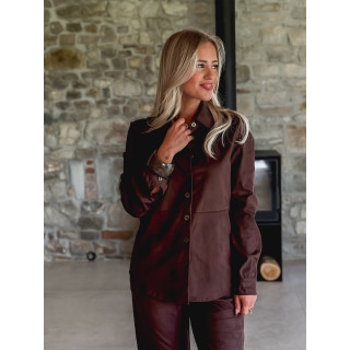 Chemise en suédine Myrelle - Chocolat