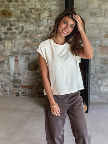 T-shirt Daïna - Ecru
