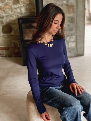 Blouse Celenya - Bleu marine
