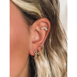 Boucles d'oreilles Lunaria - Doré/Argenté