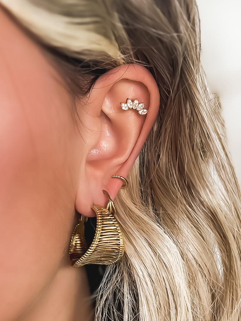 Boucles d'oreilles Freysa - Doré