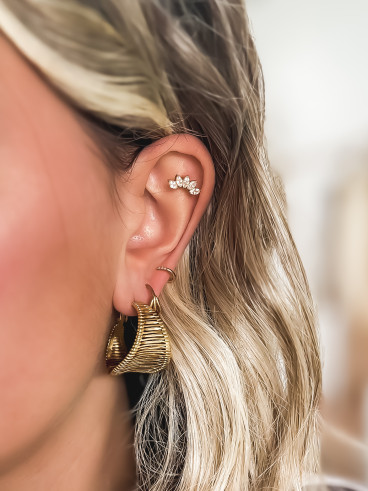Boucles d'oreilles Freysa - Doré