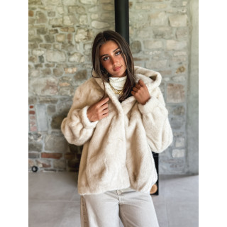 Manteau en fausse fourrure Icéa - Beige