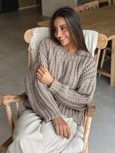 Pull Noréllia - Taupe