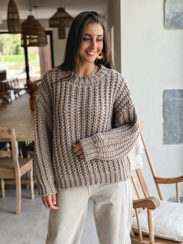 Pull Noréllia - Taupe