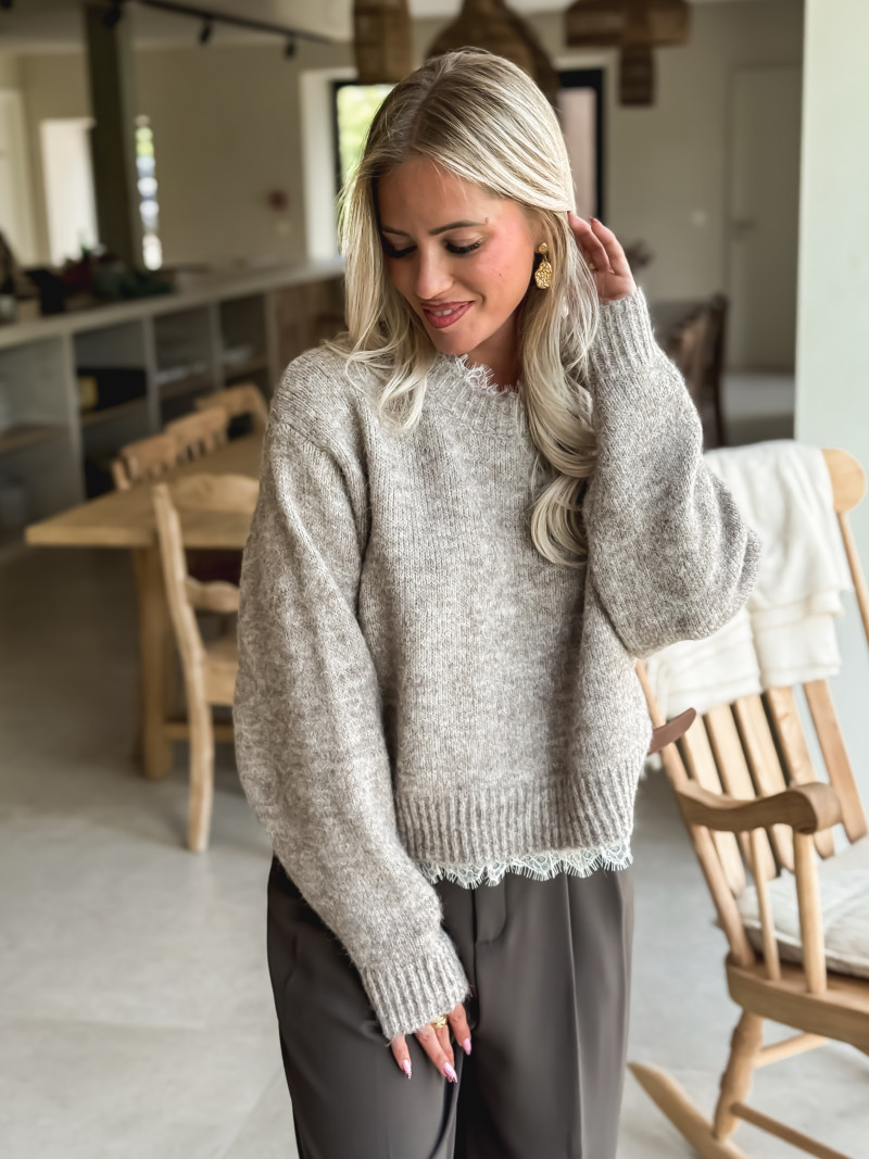 Pull Véllana - Taupe
