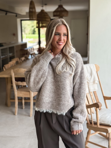 Pull Véllana - Taupe