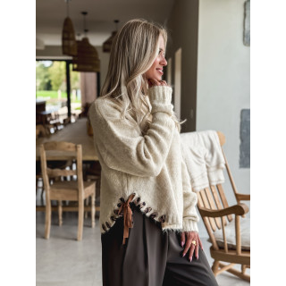 Pull Maëssa - Beige/Léopard