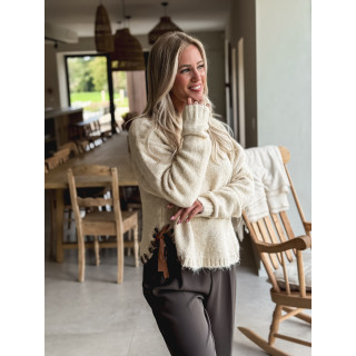 Pull Maëssa - Beige/Léopard